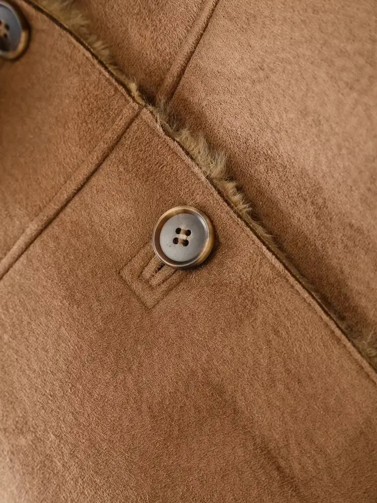 Dominique | Women's coat jacket with lapels for autumn and winter