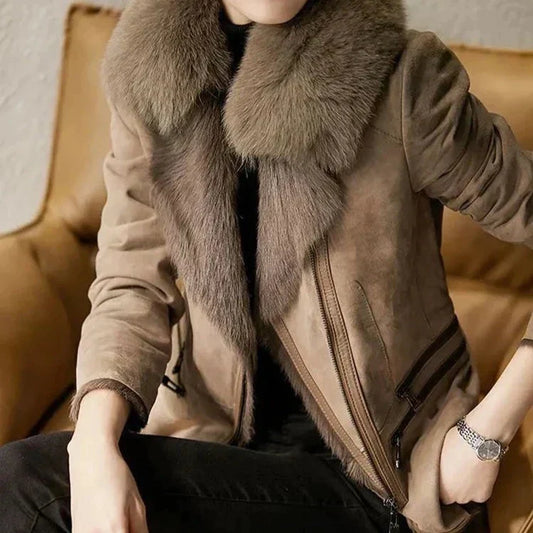 Isis | Elegant suede jacket for women