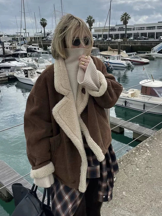Paulina | Women's oversized sheepskin jacket