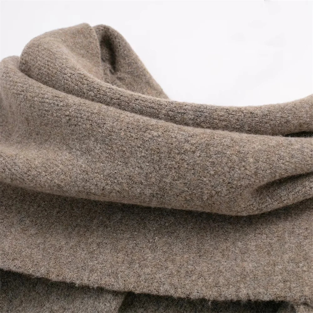 Rosario | Elegant and casual women's knitted coat with scarf