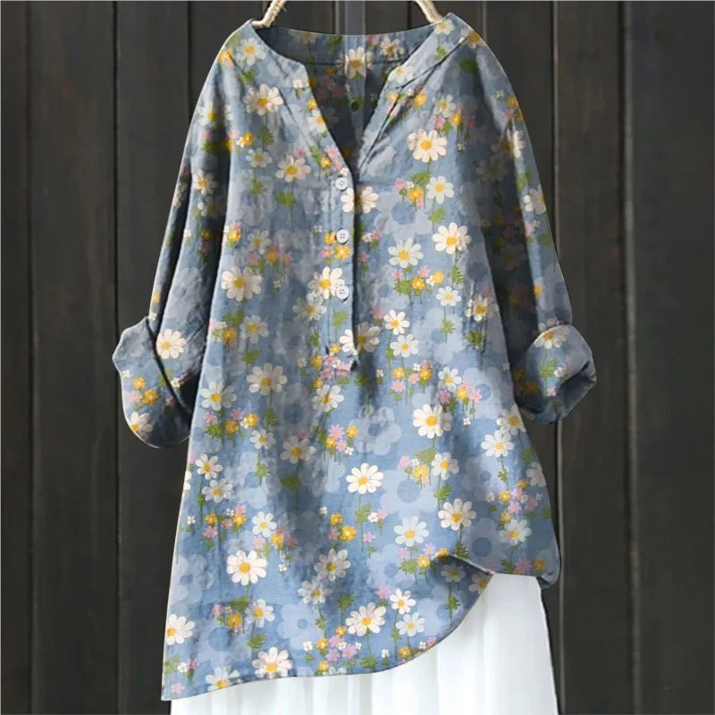 Bucaro® | Casual Floral Print Blouse