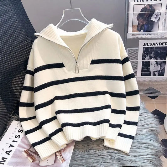 Kristel | Oversized striped sweater for women
