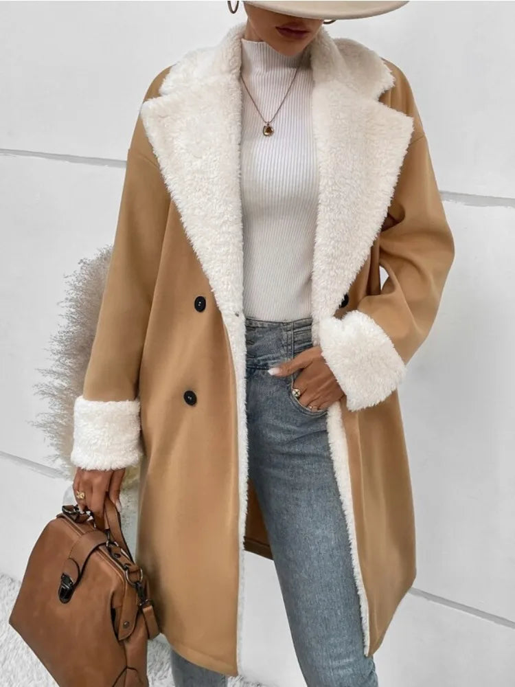 Verónica | Thick women's fleece coat for winter and autumn