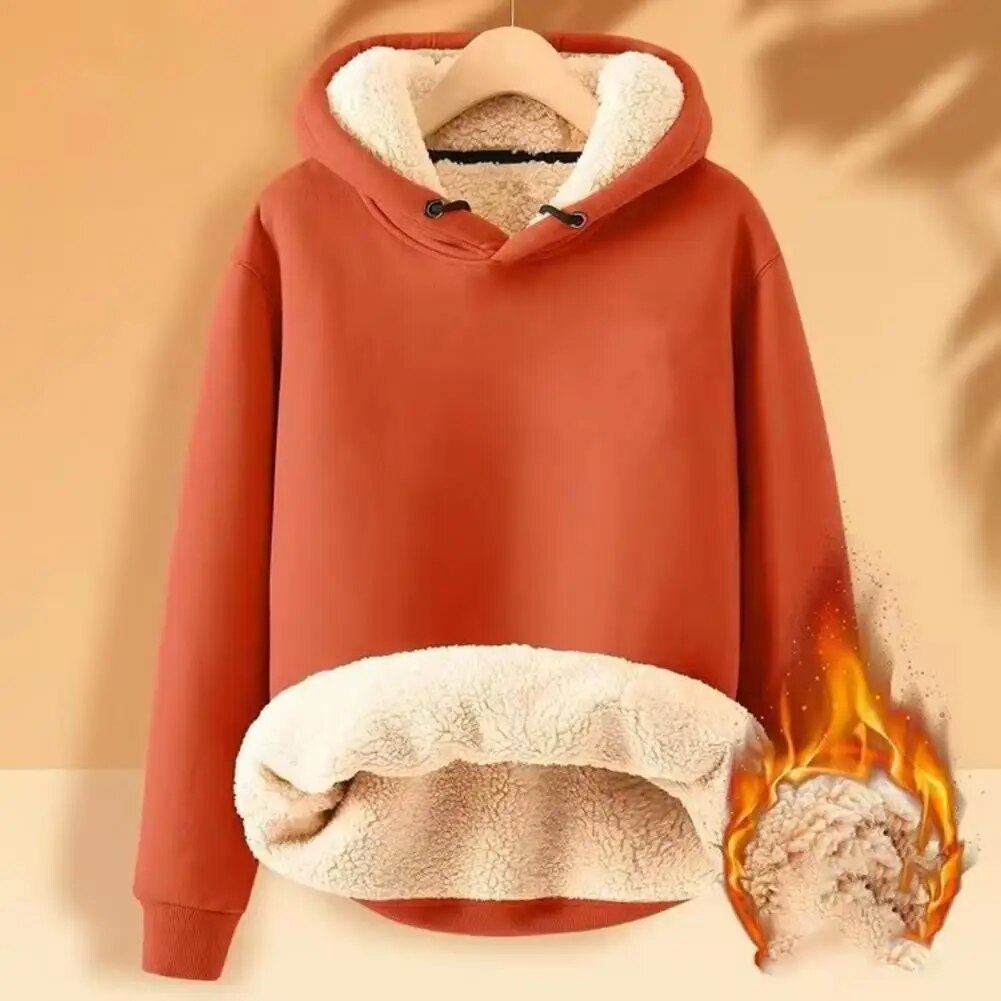 Flavia | Fleece sweater with hood