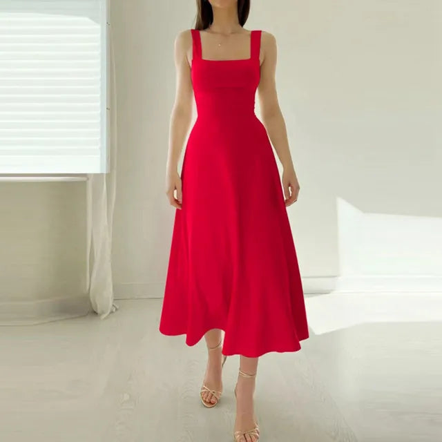 Querida® | Elegant Dress With Square Neckline