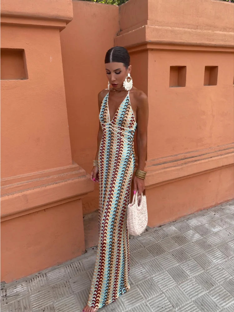Ester® | Backless V-Neck Dress