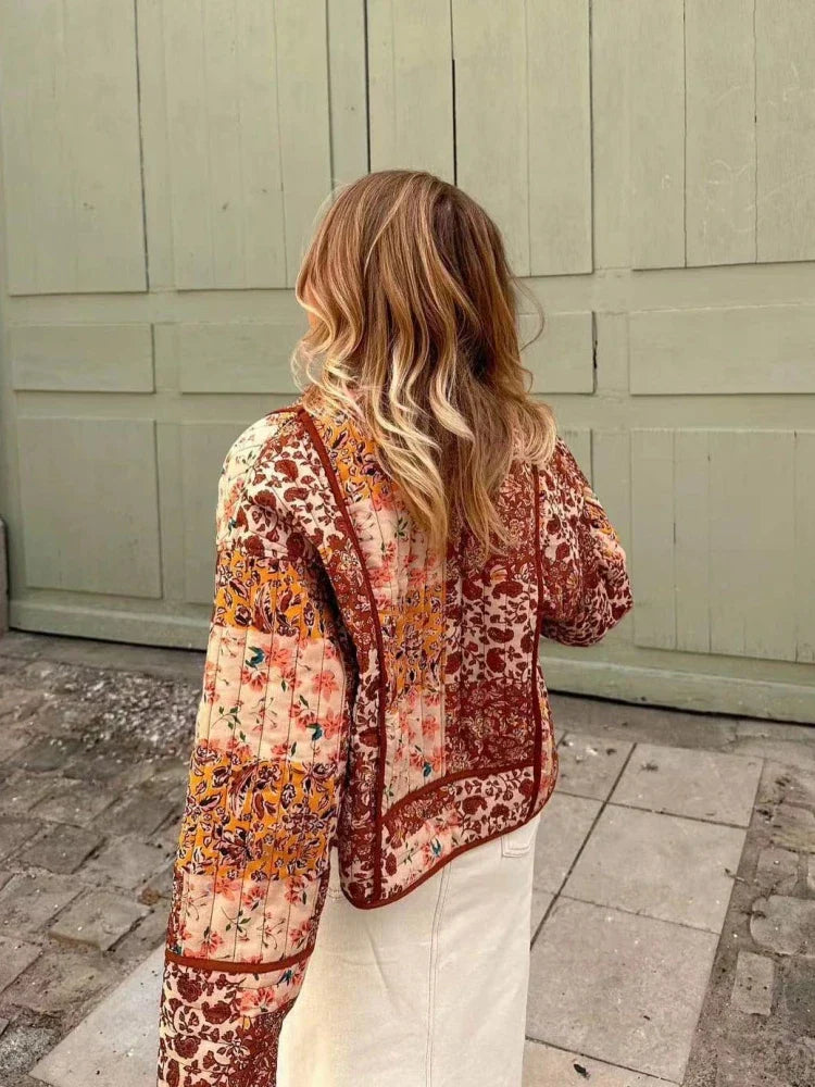 Danna | Vintage patchwork cotton coat for women