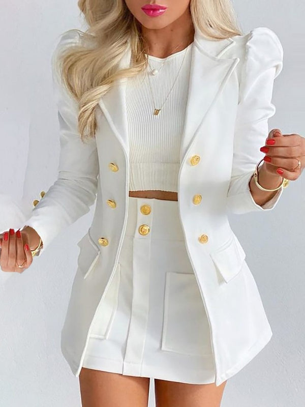 Sarah® | Blazer Skirt Set Women��S