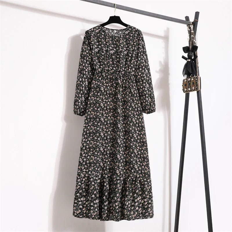 Erin® | Elegant Floral Long Dress For Summer