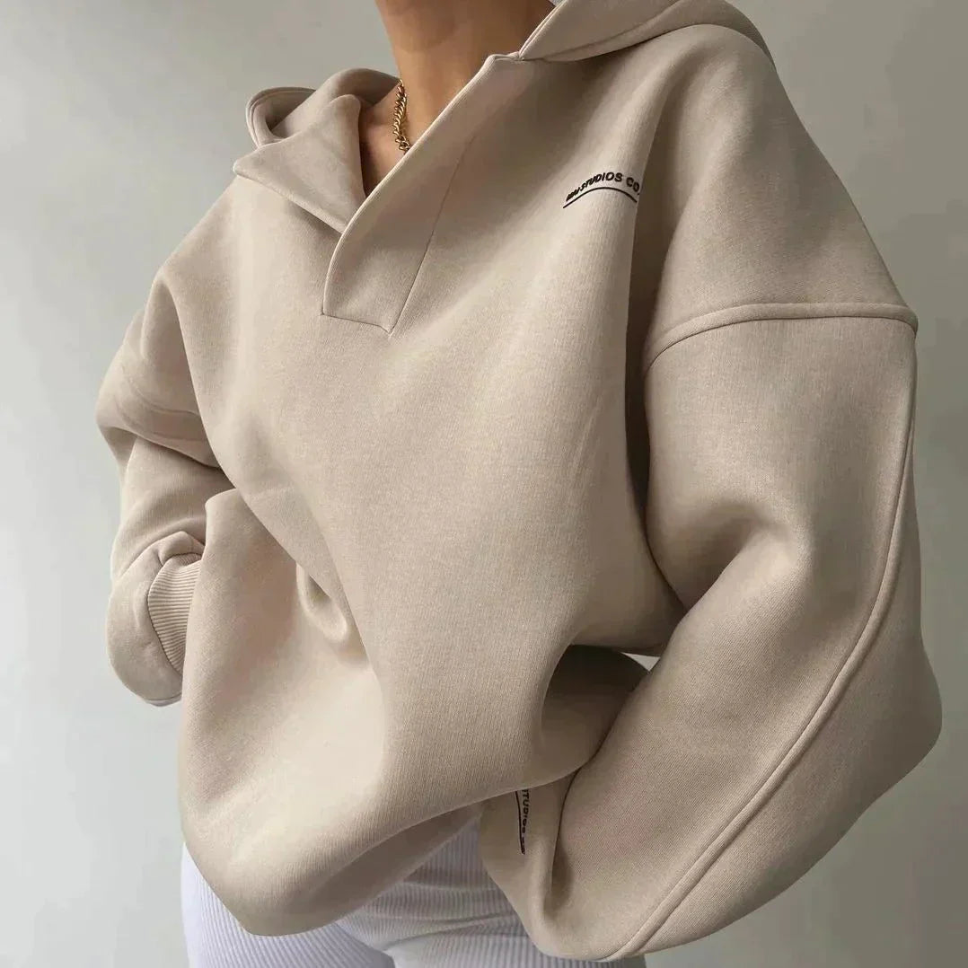 Gertrudis® | Pull oversize à turtleneck and V for women