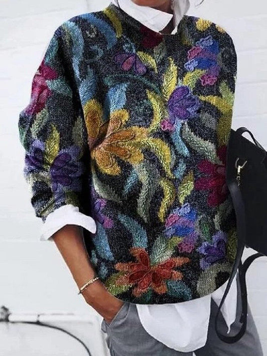 Kimberly | Trendy floral sweater