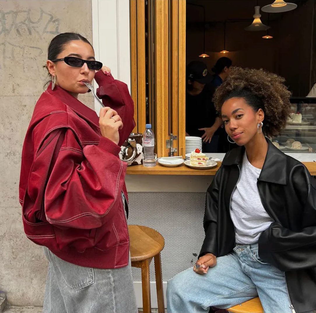 Josefina | oversized leather jacket