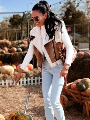 Clara® | Gilet zippe asymétrique for women