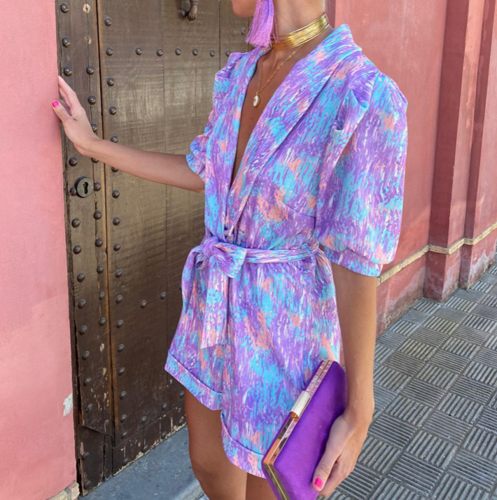Luisa® | Bright Fashion Short Jumpsuit