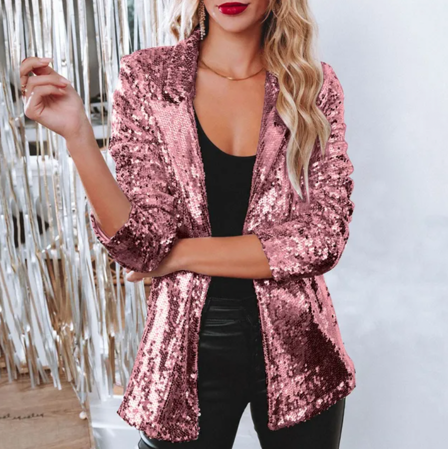 Taylor® | Elegant Sequin Blazer