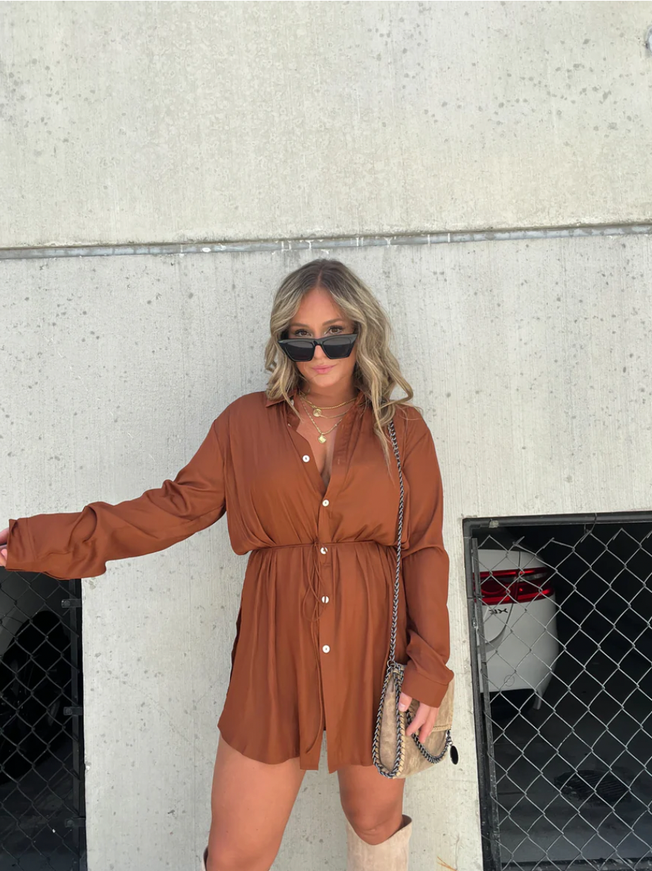 Rubí® | Satin Pajama Dress