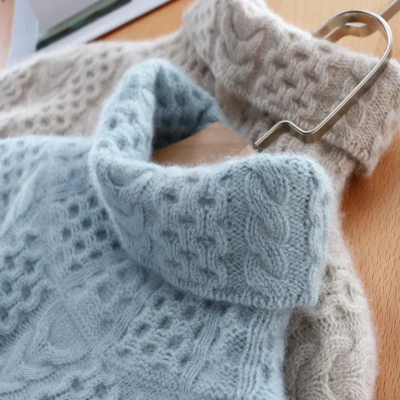 Laura® | BOUCLÉ COUTURE Pull à col roulé