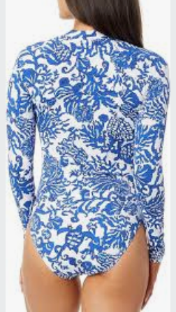 Karen® | Sleeve Zip-Up Swimsuit