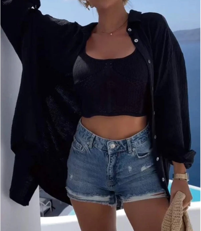 Rowan® | Top With Sequins In The Shape Of Eyes