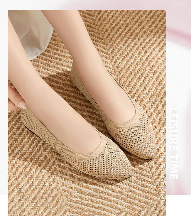 Marcela® | Gray Orthopedic Ballerinas