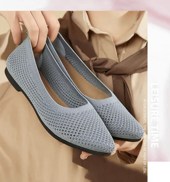 Marcela® | Gray Orthopedic Ballerinas