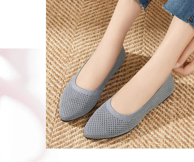 Marcela® | Gray Orthopedic Ballerinas