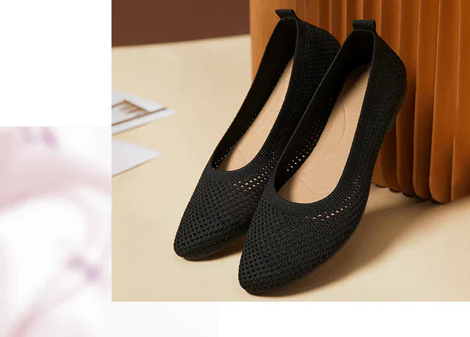 Marcela® | Gray Orthopedic Ballerinas