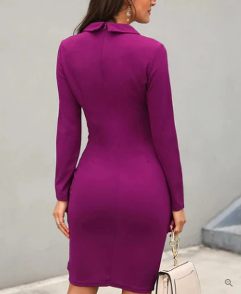 Ella® | Elegant Cocktail Dress With Buttons