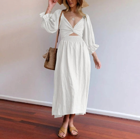 Martina® | French Dress With Ruffle Sleeves