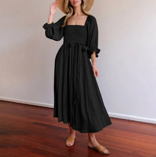 Martina® | French Dress With Ruffle Sleeves