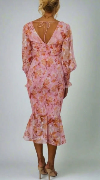 Aria® | Floral Print Midi Dress