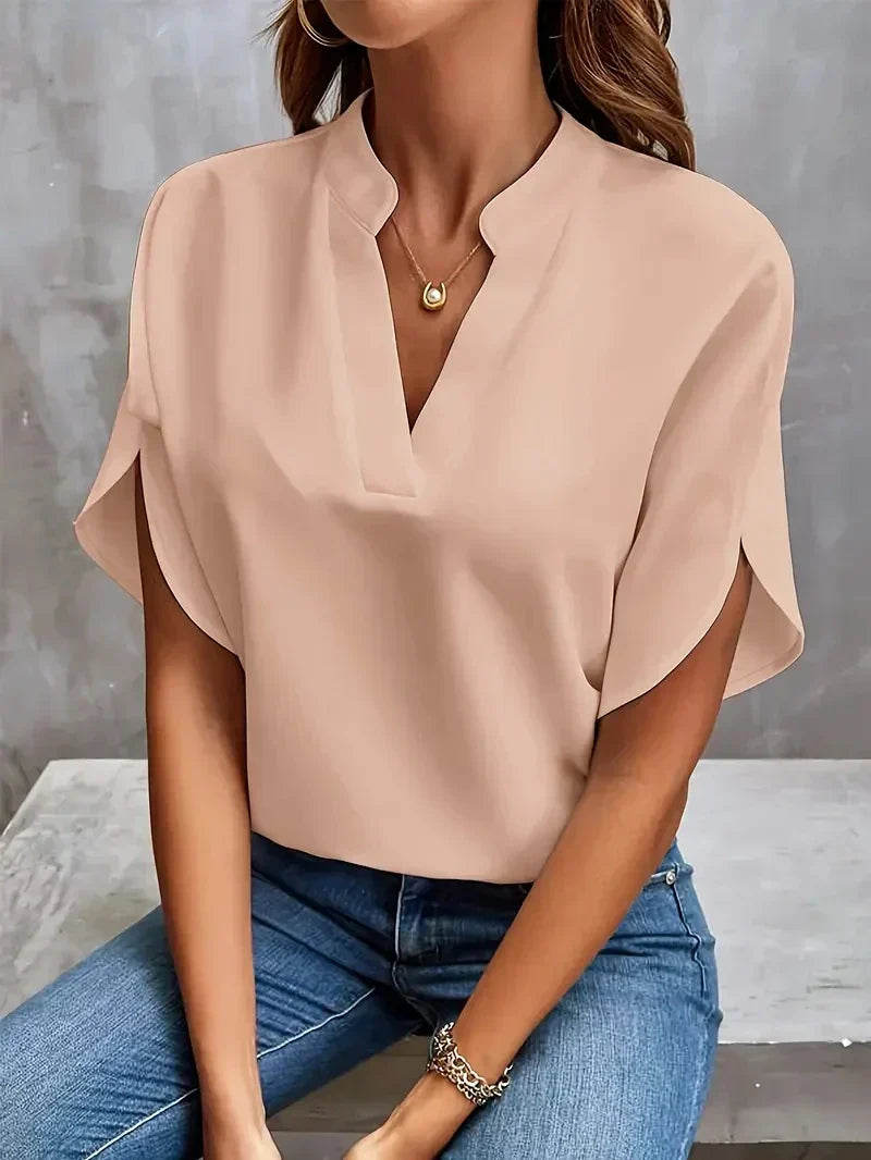 Gladys® | Blouse With V-Neck And Side Slits