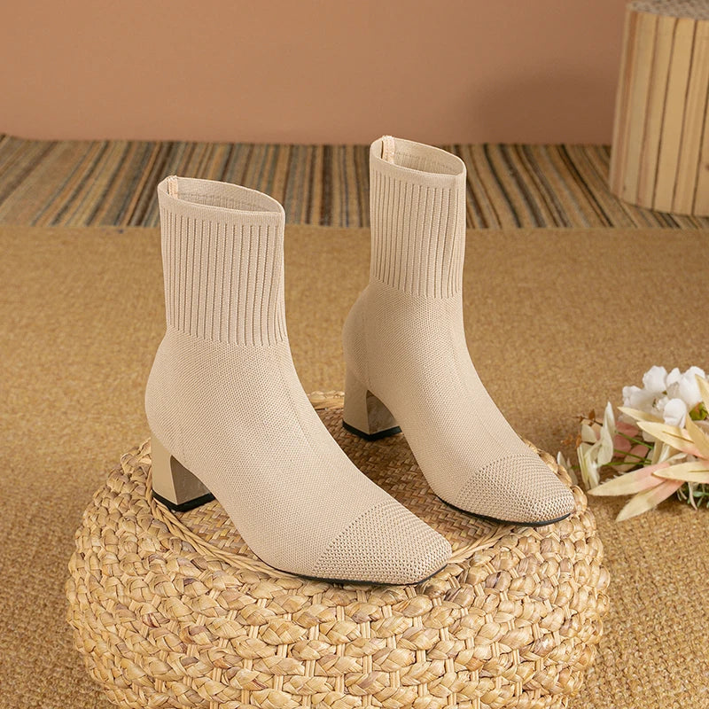 Josefina | Elegant solid color high heel boots