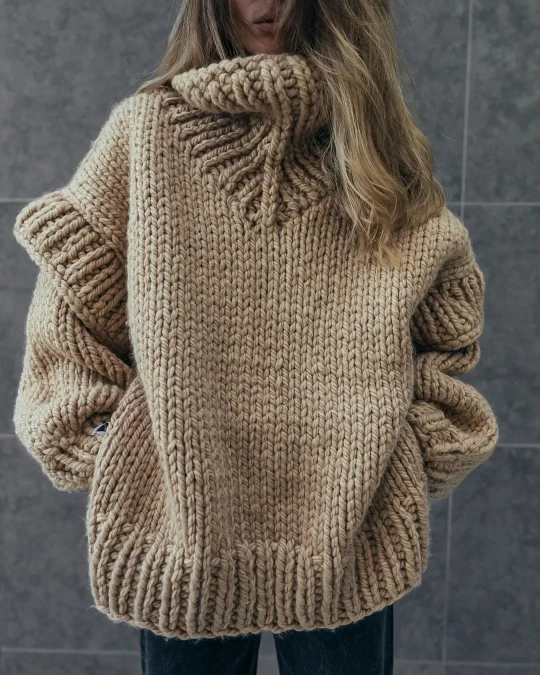 Esther | Stylish knitted winter jacket for women