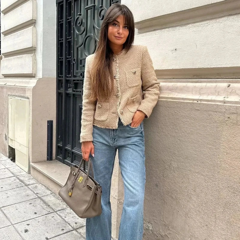 Noelia | Fashionable short tweed jacket for women