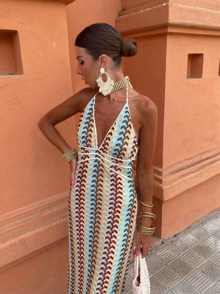 Ester® | Backless V-Neck Dress