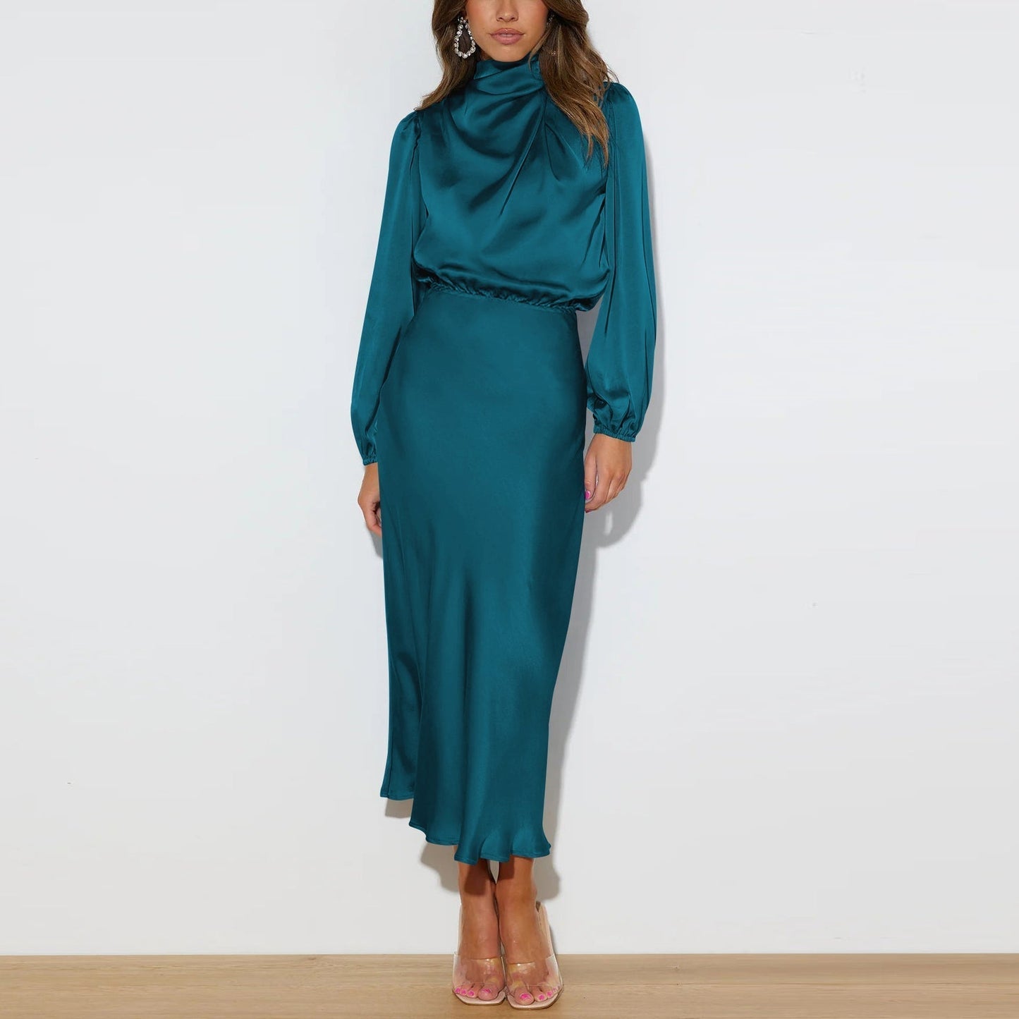 Rebeca® | Long Satin Dress