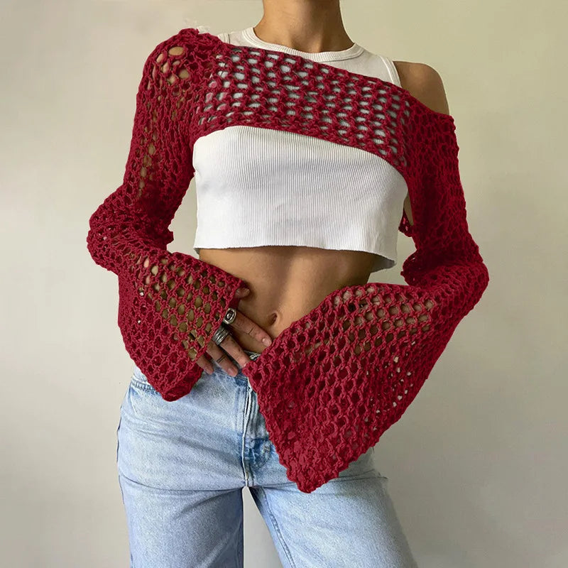 Clotilde® | Mesh crop top for women