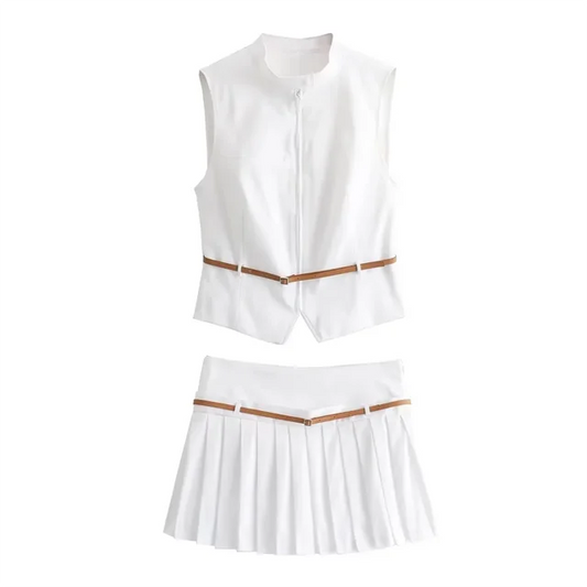 Maricarmen® | Casual Slim Fit Belt Detail Summer