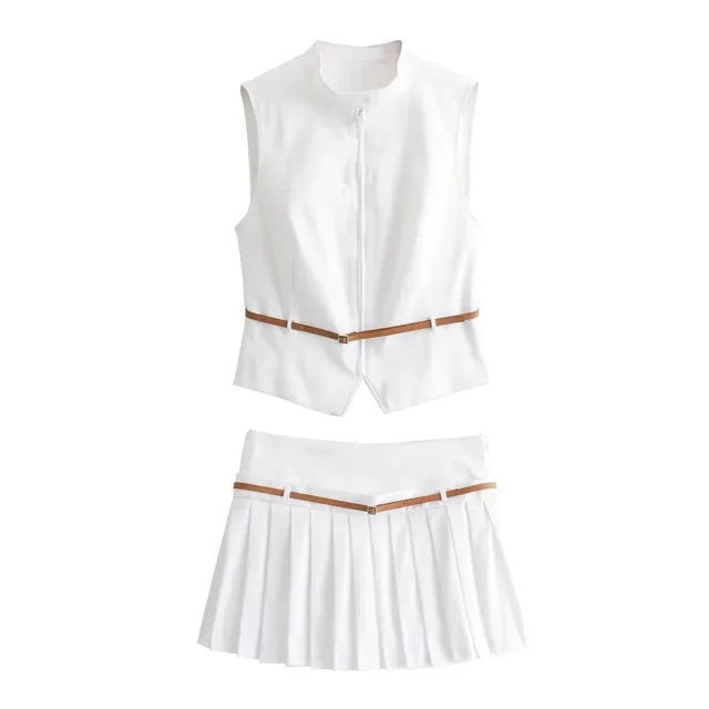 Reina® | Casual Slim Fit Belt Detail Summer