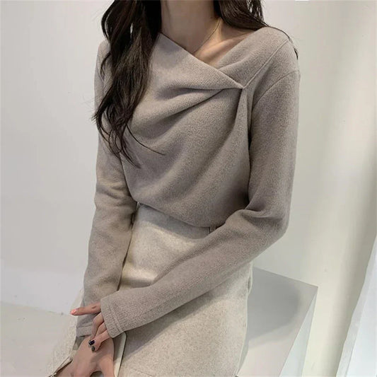Lucie | Velvet sweater for women