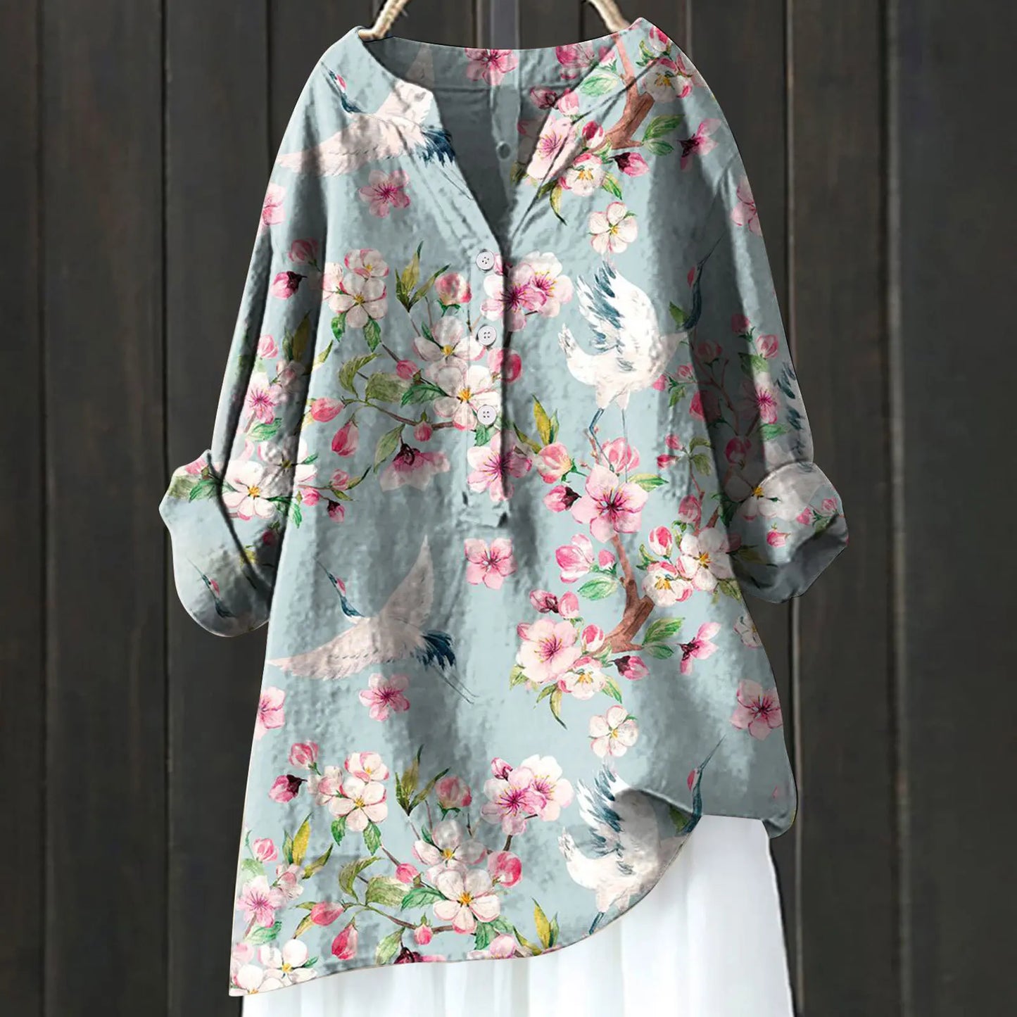 Bucaro® | Casual Floral Print Blouse