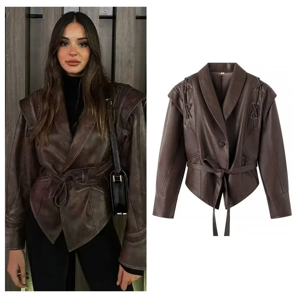 Amparo | Women's leather jacket for fashion street