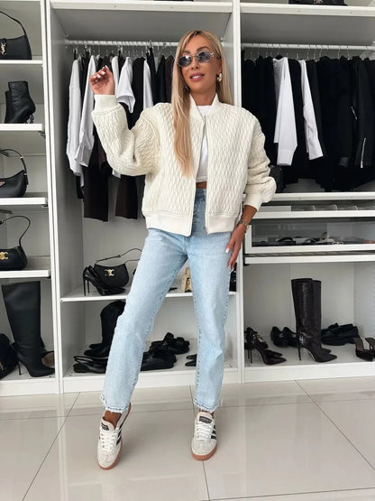 Elizabeth | Quilted Stylish Bomber Jacket