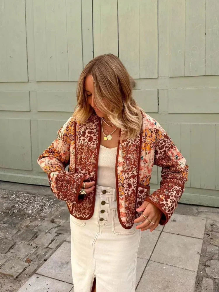 Danna | Vintage patchwork cotton coat for women