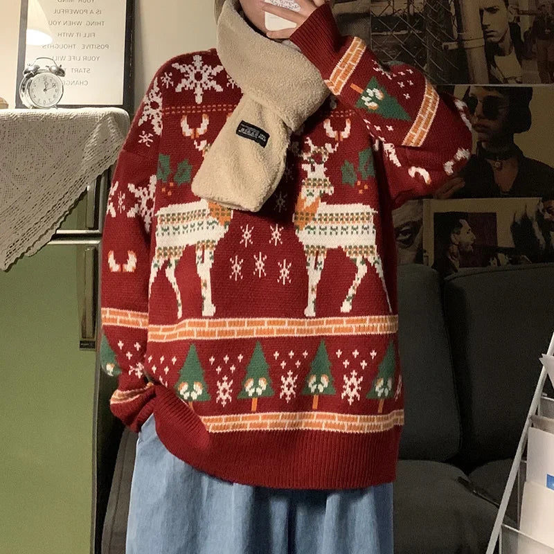 Leticia | Half collar Christmas sweater