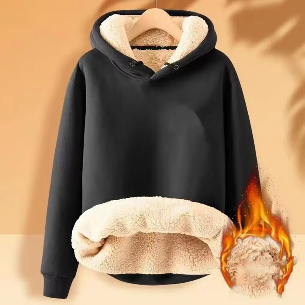 Flavia | Fleece sweater with hood