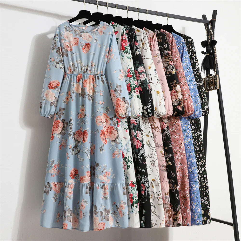 Erin® | Elegant Floral Long Dress For Summer