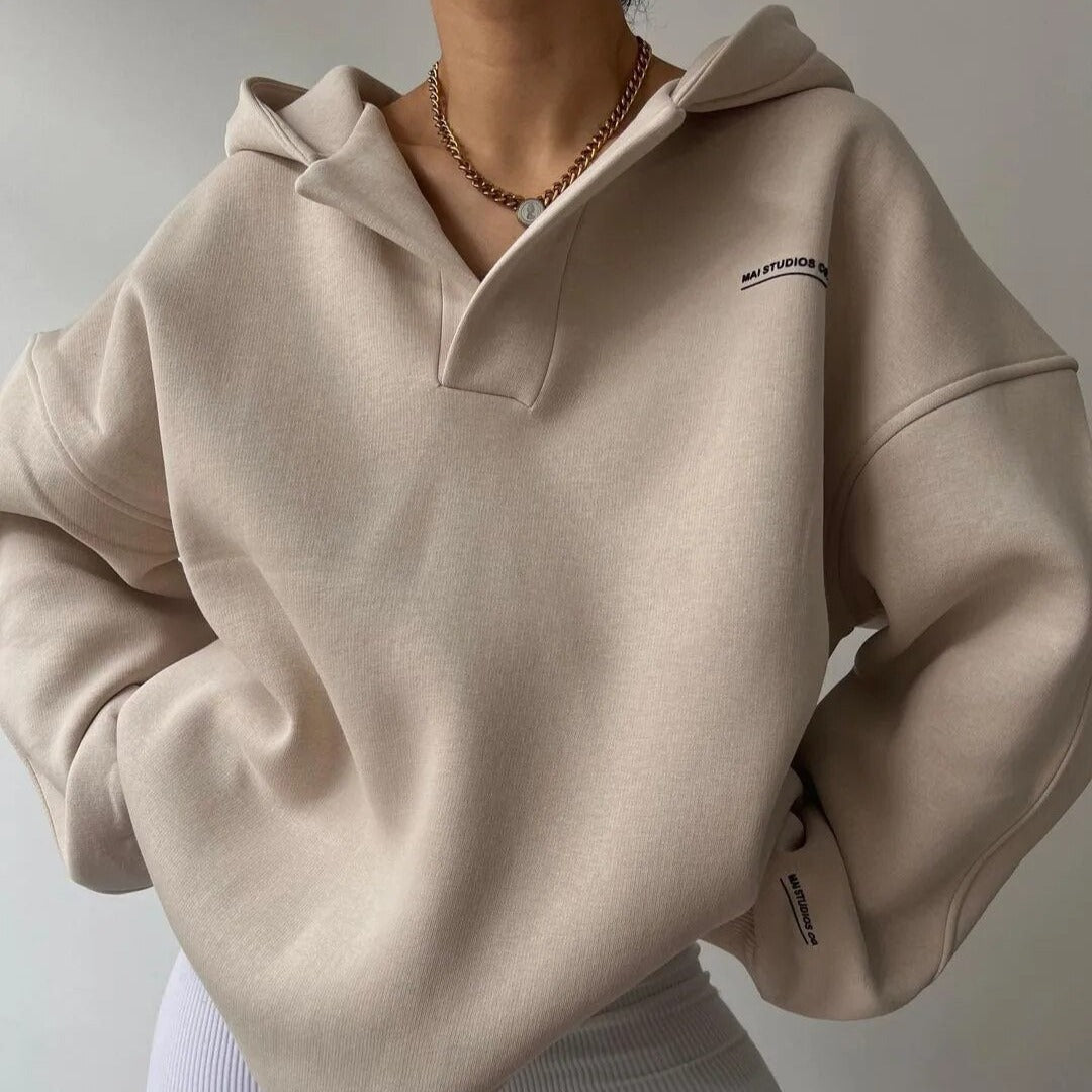 Yesenia® | Pull oversize à turtleneck and V for women