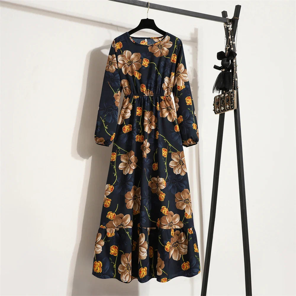 Erin® | Elegant Floral Long Dress For Summer